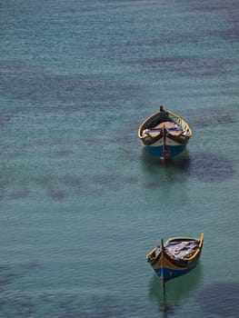 The Dghajsa or Luzzu is unique to the Mediterranean island of Malta