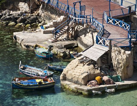 The Dghajsa or Luzzu is unique to the Mediterranean island of Malta