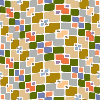 abstract seamless texture with block shapes in pastel colors