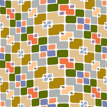 abstract seamless texture with block shapes in pastel colors