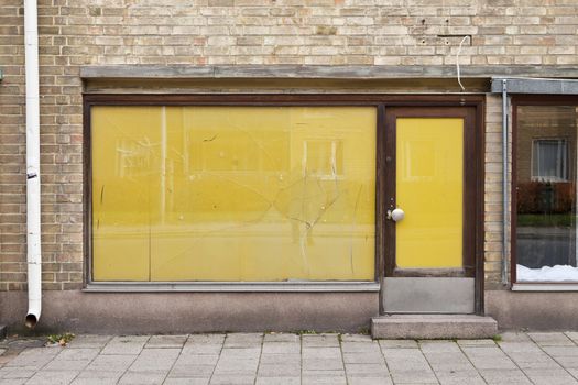 Door of an old closed shop