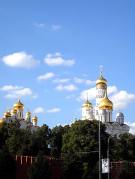 Church; Pokrovsk; a cathedral; Moscow; summer; a temple; Christianity; red; the area; domes; a monument        
