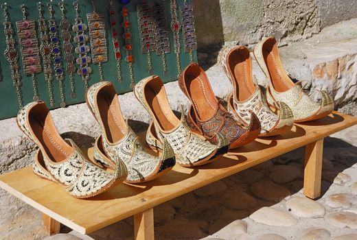 Authentic Turkish woman's shoes in Bosnia and Herzegovina. 