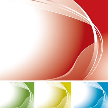 Wave abstract background with copyspace and color variation