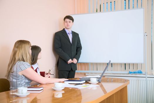 The young man to speak at a meeting