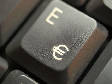 Detail of keys on a computer keyboard