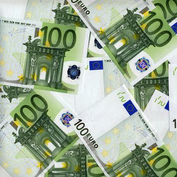 Euro bank notes money (European Union currency)