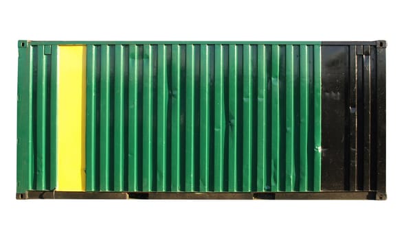 Container for freight shipping, isolated on white