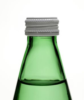 Green bottle with white cap