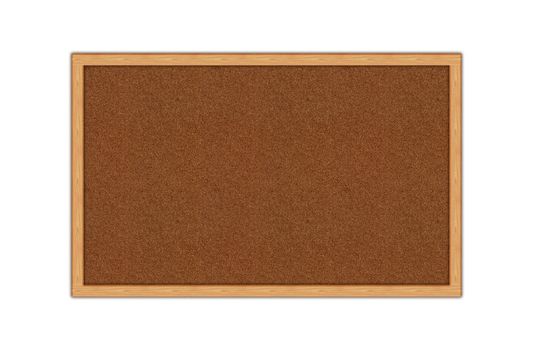 Pinboard isolated over white