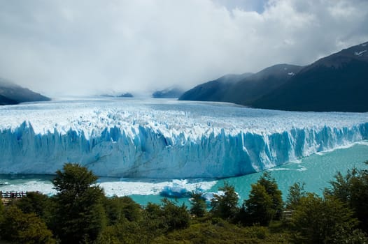 View of the magnificent Perito Moreno glacier, patagonia, Argentina.