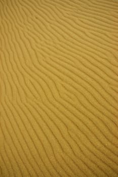 Sand dune against the sky in Patagonia, Argentina.