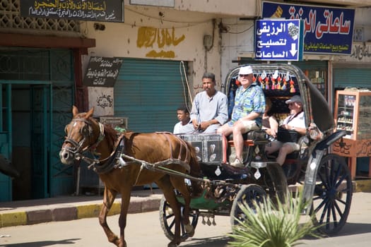 We take a closer look at life of people on the streets of Edfu, Egypt, on MAY 26, 2008.