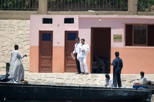 We take a closer look at life of people on the streets of Edfu, Egypt, on MAY 26, 2008.