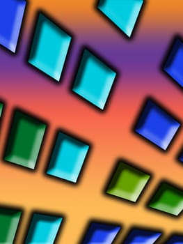 Background made out of square shapes.