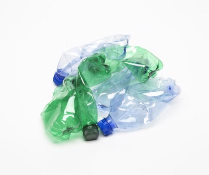 recycling plastic bottle Isolated On White