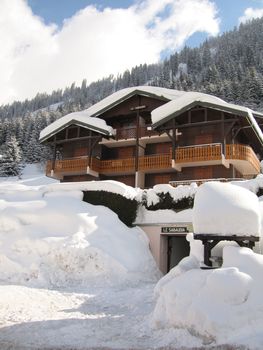 A ski Chalet in the French Alps