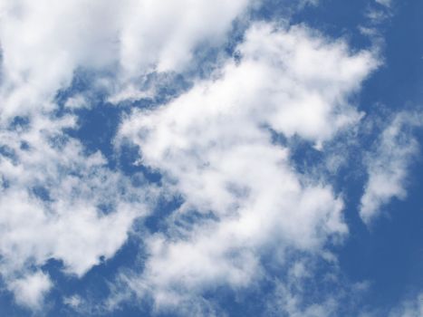 Blue sky with white clouds background