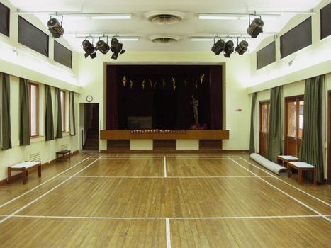 A village hall style theatre