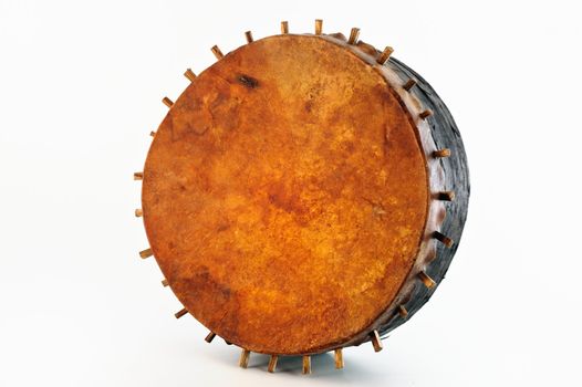 Ethnic drum from a skin of a bull