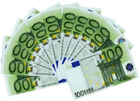 Euro bank notes money (European Union currency)