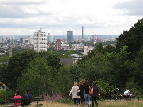 A view of London taken from Hampstead Heath, Kite Hill