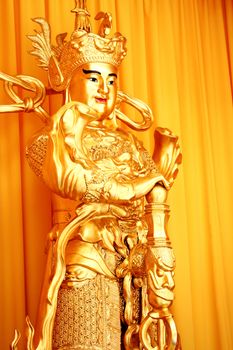 Gold Buddha and gold cloth in china