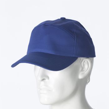 blue cap