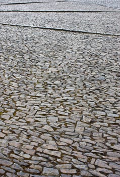 Path made of stone with small steps, Edimburgh