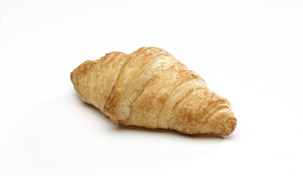 Croissant isolated on white