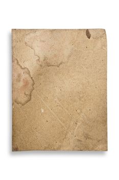 Vintage paper texture, isolated, with clipping path.