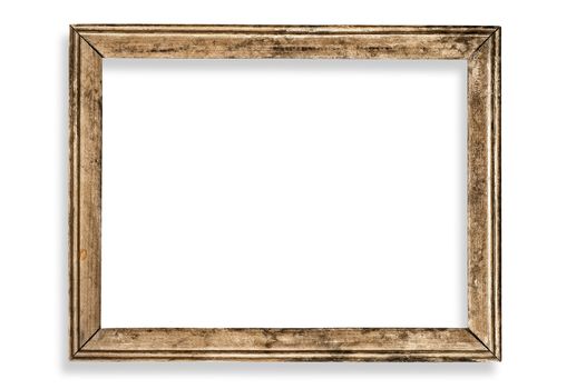 Vintage picture frame, blank, with clipping path.