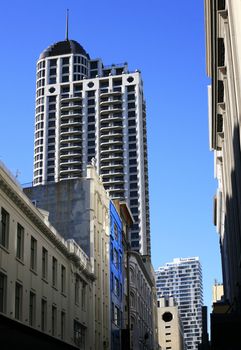 Tall Buildings on a sky - Aukland. New Zealand