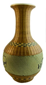 China's vase wicker of bamboo