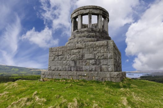 Duncan Ban MacIntyre Memorial built in 1859 Argyll Scotland