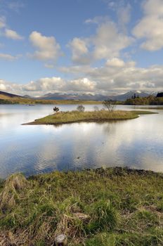 View across Loch Lochy (Loch Lochaidh) in Lochaber Scotland