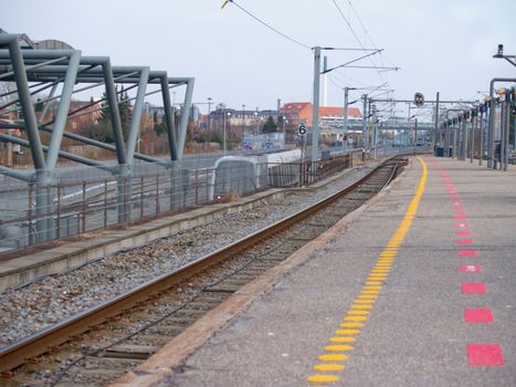 Danish metro train  station in Copenhagen