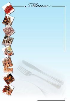 Menu card for a restaurant to write its foods and drinks.