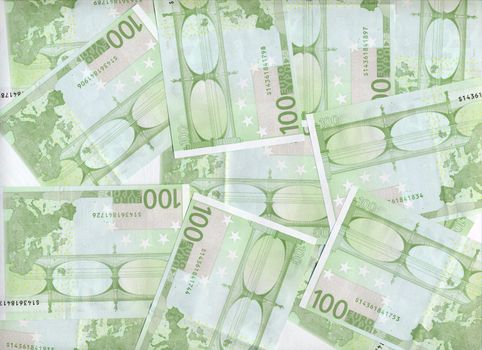 Euro bank notes money (European Union currency)