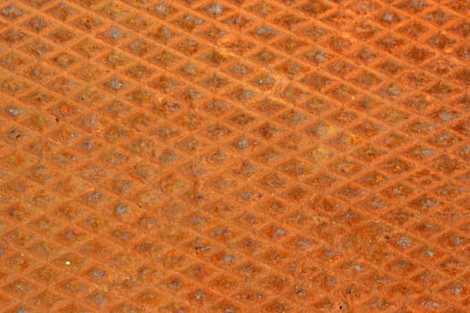 A Rusty diamondplate background texture