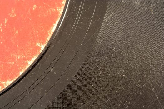 A Old record album macro