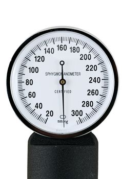 A sphygmomanometer for taking blood pressure