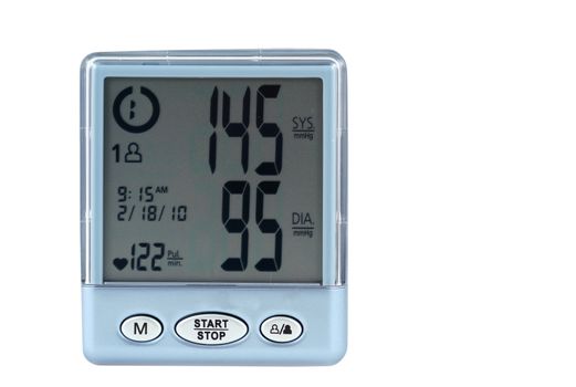 A Blood pressure monitor with a high reading