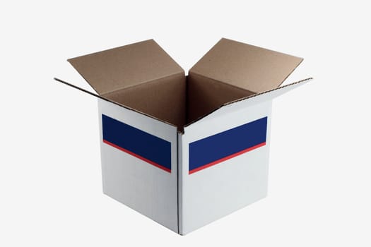 A isolaged Open cardboard box