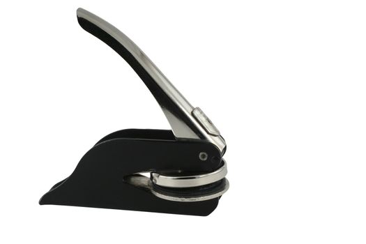 A isolated notary stamp machine