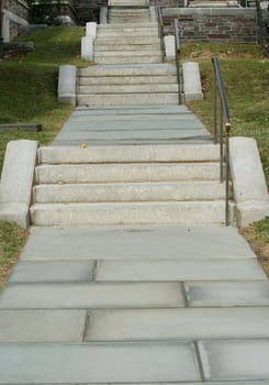a old set of stairs outdoors
