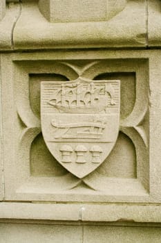 A shield with ship
