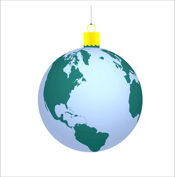 Festive round toy in the manner of globe