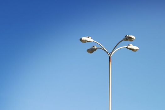 Parking lot light at the Oxnard airport