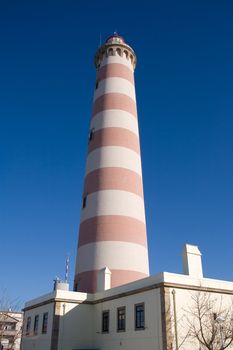 Lighthouse in Aveiro in Portugal - Barra beach 
